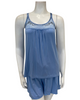 Fleur't 6138 Hampton Blue In Love Cami & Shorts PJ's Set Myselflingerie.com