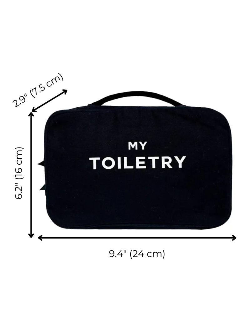 MTFHCBK Black My Toiletry Folding/Hanging Toiletry Case