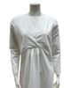 Chicolli N5102 White Laurel Versatile Wrap Cotton Nursing Nightgown Myselflingerie.com