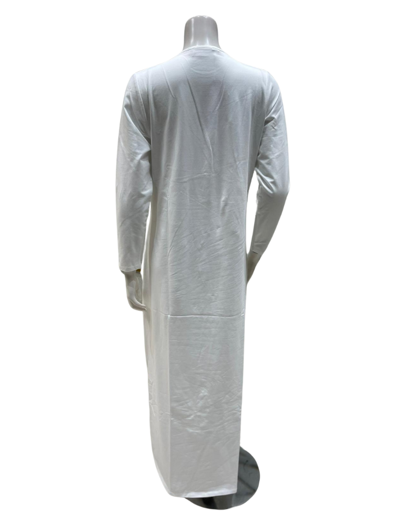 Chicolli N5102 White Laurel Versatile Wrap Cotton Nursing Nightgown Myselflingerie.com