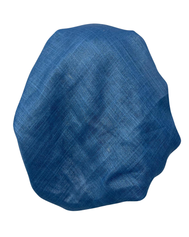 It's Younique PP-SHIM-DN Denim Blue Shimmer Pre-Tied Bandanna with Velvet Grip Myselflingerie.com