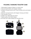 MTFHCBK Black My Toiletry Folding/Hanging Toiletry Case