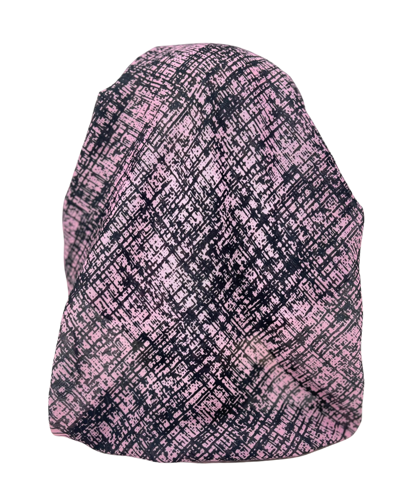 It's Younique OB-ARR-PNK Pink and Black Arrows Pre-Tied Open Back Bandanna with Velvet Grip Myselflingerie.com