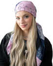Tie Ur Knot Patchwork Poise Adjustable Pre-Tied Bandanna with Full Non Slip Myselflingerie.com