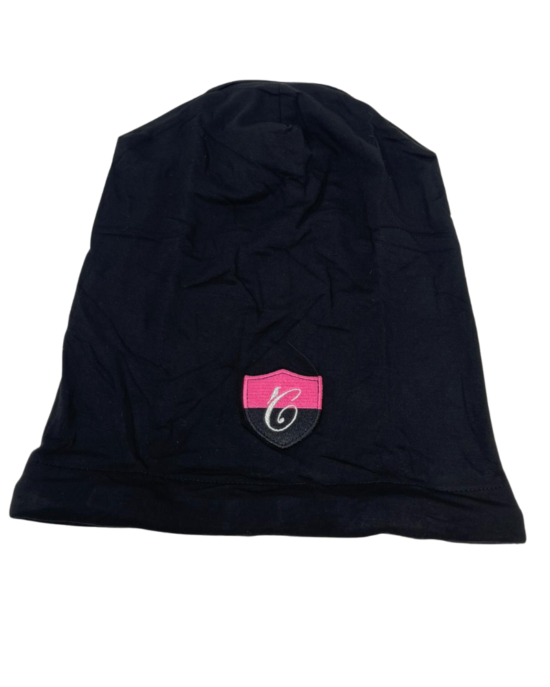 C. Bird CB91 Black/Pink Logo Bamboo Beanie Snood Myselflingerie.com