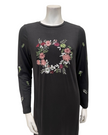ORD PRO26W7007 Black Floral Circle Modal Pull On Nightgown Myselflingerie.com