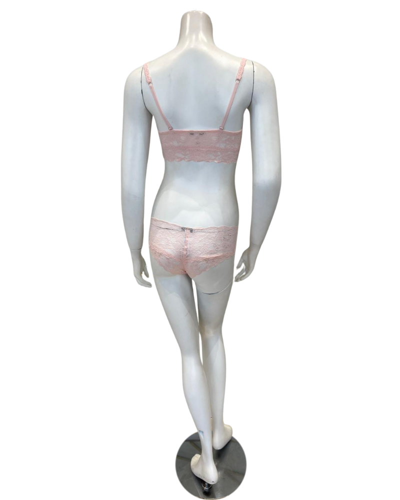Cosabella NEVER1301+07ZL Pink Lilly Sweetie Bralette & Panty Set Myselflingerie.com