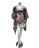 Mari M. 36370 + 36376 Printed Bloom Poly Silk Chemise & Wrap Set Myselflingerie.com