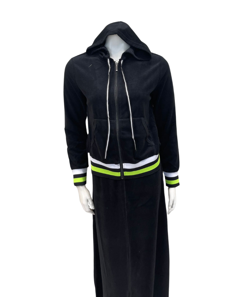 Red Myth SB4CM8914CL Black/Neon Terry 2 Piece Set Myselflingerie.com