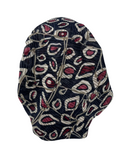 Lizi Headwear APENY Navy/Pink Pebble Print Pre-Tied Bandanna with Full Grip Myselflingerie.com