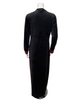 Sparrow C-7453 Black Plush Knitted Heart Velour Teen Nightgown Myselflingerie.com
