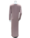 Verdiani 4221 Pink Ribbed Lace Neck Pull On Modal Nightgown Myselflingerie.com