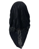 Ahead VT2601 Black Waverly Mesh Versatile Style Long Tails Open Back Pre-Tied Bandanna Myselflingerie.com