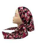 Ahead Burgundy Coastal Israeli Style Long Tails Pre-Tied Bandanna