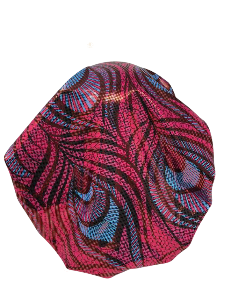 Triple Up Abstract Foil Pre-Tied Swim Bandanna Myselflingerie.com