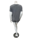 Jackie O'Loungewear SLBST-GRY Grey Heather Shorts Pajamas Set Myselflingerie.com