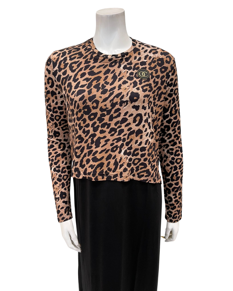 ORD PNO26W7001 Black Spotted Print Modal Nursing Nightgown Myselflingerie.com