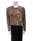 PNO26W7001 Black Spotted Print Modal Nursing Nightgown