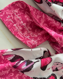 Valeri Butterfly Whimsy Adjustable Pre-Tied Bandanna with Full Grip Myselflingerie.com