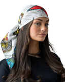 Tie Ur Knot Papillon Script Square Scarf Myselflingerie.com