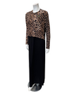ORD PNO26W7001 Black Spotted Print Modal Nursing Nightgown Myselflingerie.com