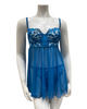 Kilo Brava 16130 Hawaiian Blue Underwire Chemise Myselflingerie.com