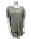 Jackie O'Loungewear SLBST-OLV Olive Heather Shorts Pajamas Set Myselflingerie.com