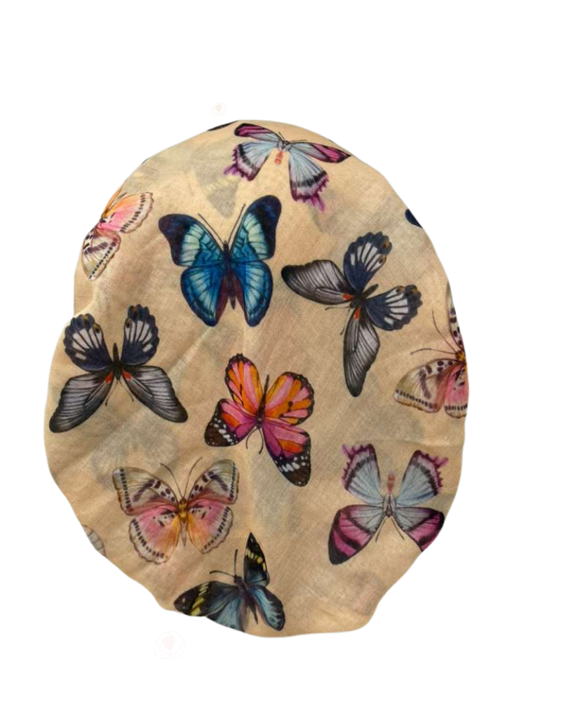 Tal New York Yellow Flutter Pre-Tied Bandanna with Velvet Grip Myselflingerie.com