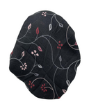Lizi Headwear AVIBLMA Black/Mauve Vines Print Pre-Tied Bandanna with Velvet Grip Myselflingerie.com