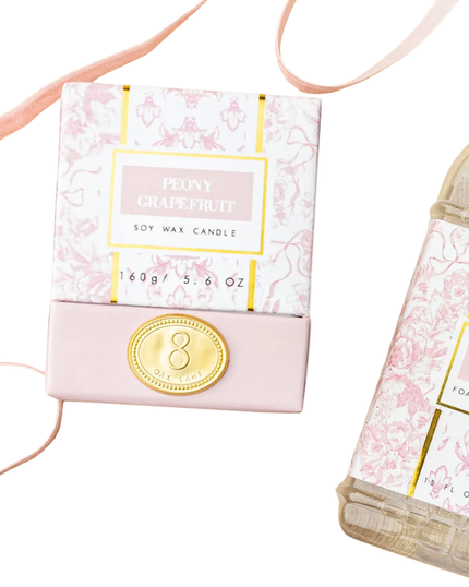 ECANA-012 Peony Grapefruit Soy Wax Candle