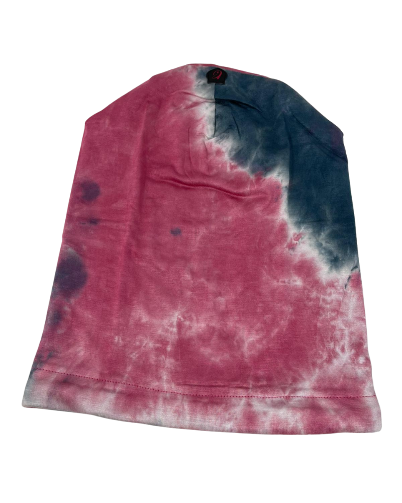 C. Bird CB95 Pink/Grey Tie Dye Bamboo Beanie Snood Myselflingerie.com