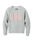 UGG Grey Heather/Sonora Madeline Fuzzy Logo Crewneck Sweater