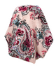 Triple Up BUL406 Pink Floral Paisley Unlined Pre-Tied Bandanna Myselflingerie.com