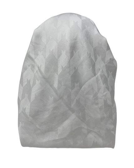 It's Younique OB-HO-WH White Houndstooth Pre-Tied Open Back Bandanna with Velvet Grip Myselflingerie.com