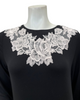 Verdiani 4435 Black/Pink Necklace Lace Applique Pull On Modal Nightown Myselflingerie.com