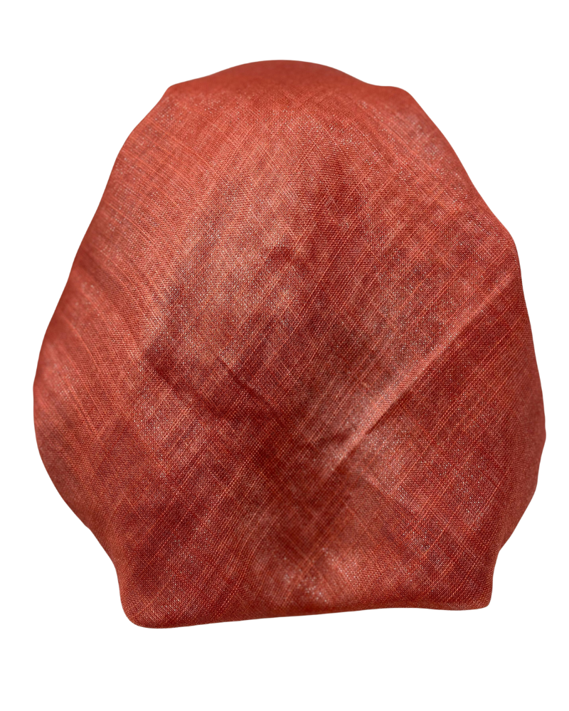 It's Younique PP-SOL-RU Solid Rust Shimmer with Border Pre-Tied Bandanna with Velvet Grip Myselflingerie.com