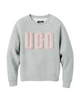 UGG Grey Heather/Sonora Madeline Fuzzy Logo Crewneck Sweater