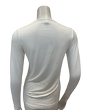 Gemsli SH365 Ivory Modal Long Sleeve Shell Adjustable Neck Myselflingerie.com