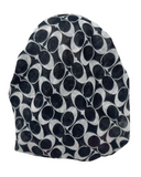 It's Younique OB-CO-BLK Coach Inspired Black Shimmer Pre-Tied Open Back Bandanna with Velvet Grip Myselflingerie.com