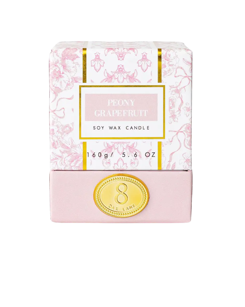 ECANA-012 Peony Grapefruit Soy Wax Candle