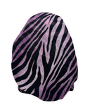 Atifa AT17/63 Purple Zebra Pre-Tied Bandanna with Velvet Grip Myselflingerie.com