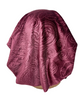 Triple Up BUL1012 Mauve Velvet Paisley Unlined Pre-Tied Bandanna Myselflingerie.com