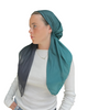 Scarf Bar Ombre Emerald Classic Pre-Tied Bandanna with Velvet Grip Myselflingerie.com