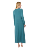 Me Moi CNL08820 Teal Lace Trimmed Modal Nursing Nightgown Myselflingerie.com