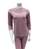 Oh! Zuza V12 V Lace Trim Dusty Pink Modal Pajamas Set Myselflingerie.com