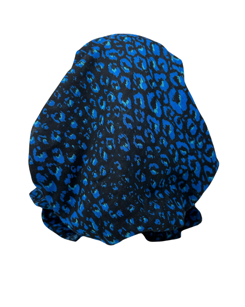 Ahead IT2423-25 Blue Crescents Israeli Style Long Tails Pre-Tied Bandanna Myselflingerie.com