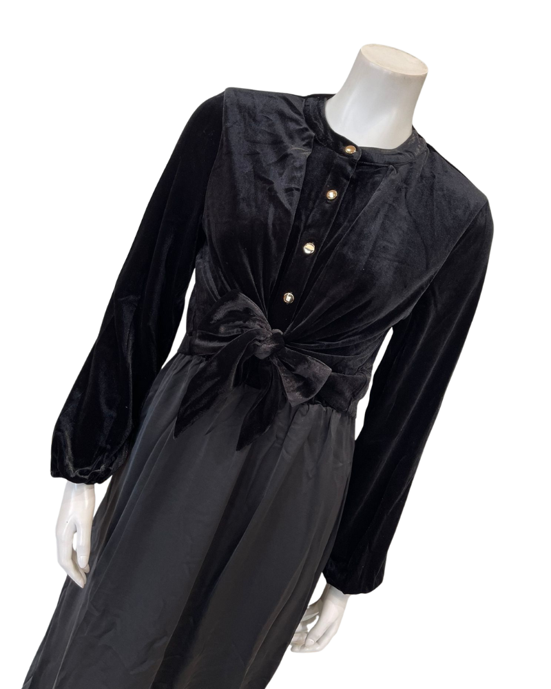 ORD DRO26923 Velvet Button Down Fake Wrap Lounger Myselflingerie.com