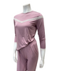 Oh! Zuza V12 V Lace Trim Dusty Pink Modal Pajamas Set Myselflingerie.com