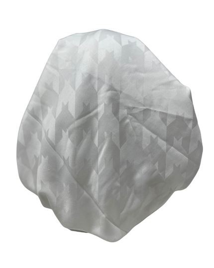 It's Younique PP-HO-WH White Houndstooth Pre-Tied Bandanna with Velvet Grip Myselflingerie.com