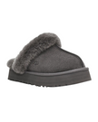UGG 1122550 Charcoal Disquette Slippers with Fur Trim Myselflingerie.com